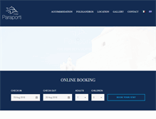Tablet Screenshot of paraportihotel.com